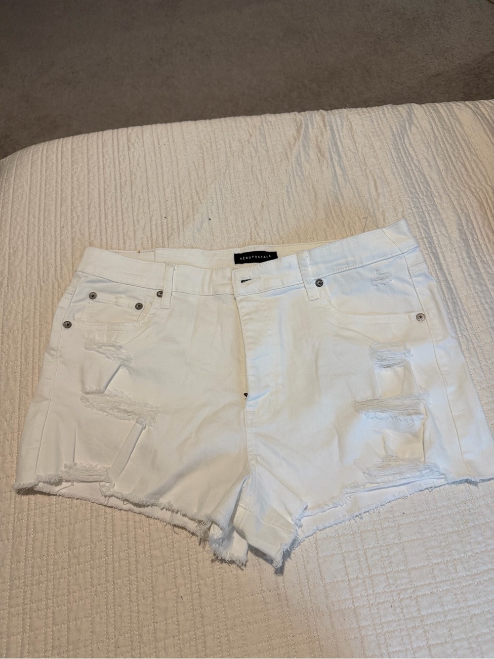 Aeropostale White VINTAGE HIGH RISE Shorts - Picture 7 of 7